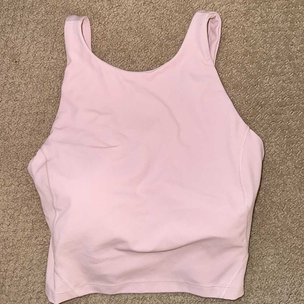 Lululemon high neck align tank size 4 flush pink